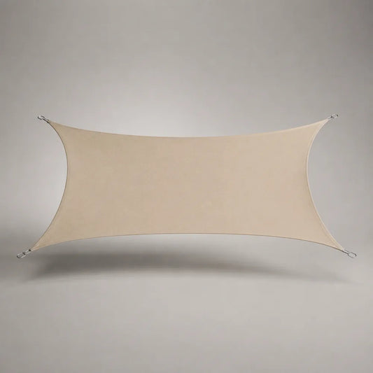 Telo ombreggiante da giardino rettangolare in tessuto poliestere beige 300 x 200 cm